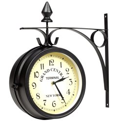 idee regalo originali per la casa orologio da parete in stile stazione ferroviaria