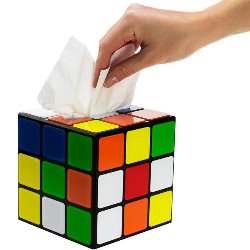 IDEE REGALO ORIGINALI REGALI PER LA CASA PORTAFAZZOLETTI CUBO DI RUBIK