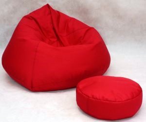 idee regalo originali set divano pouf rosso