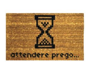 idee regalo originali zerbino attendere prego