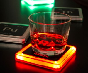 idee regalo originali sottobicchieri luminosi
