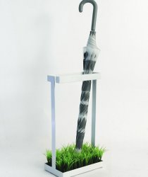 idee regalo originali portaombrelli con erba finta