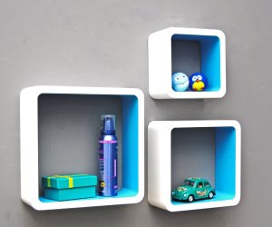idee regalo originali set 4 mensole cubo