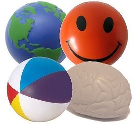 idee regalo originali set 4 palline antistress