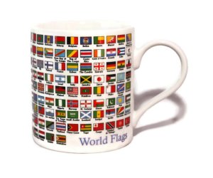 idee regalo originali tazza bandiere del mondo