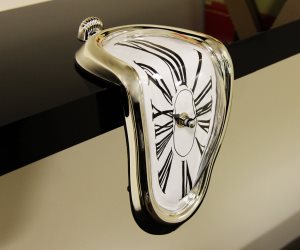 IDEE REGALO ORIGINALI MELTING CLOCK